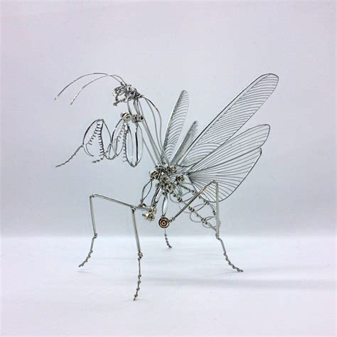 あ𓆨 🕷️ on Twitter | 金細工, ワイヤークラフト, カマキリ