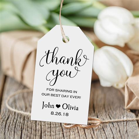 Free Printable Birthday Thank You Tags For Favors Free Printable