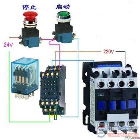 【图】中间继电器实物接线图及原理图解 接线图网