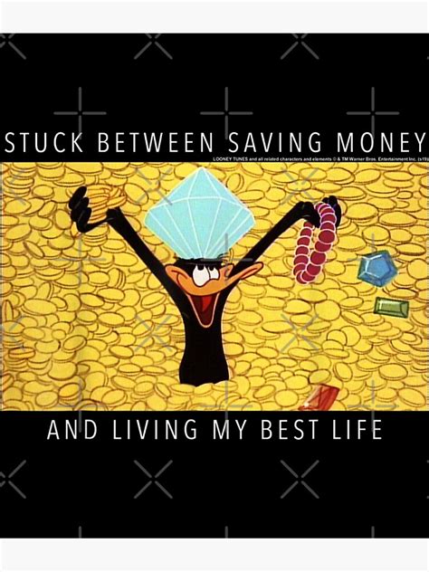 "Stuck Between Saving Money Meme" Poster for Sale by RayLewiss | Redbubble