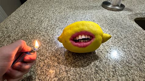 I Set Biting Lemon On Fire Youtube