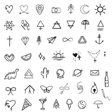Desenhos Pequenos Tatuagens