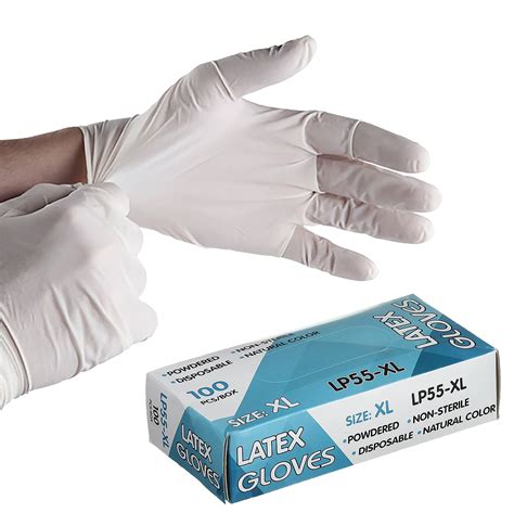 Перчатки латексные опудренные XL 100шт/уп LP55-XL . Купить по выгодной ...