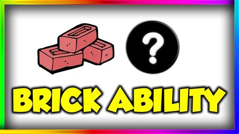 HOW TO GET BRICK ABILITY SECRET ABILITY Showcase IN ABILITY WARS