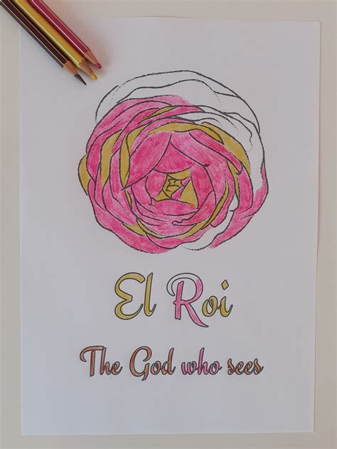 18 Names of God Printable, Bible Verse Coloring Book, Sunday School ...