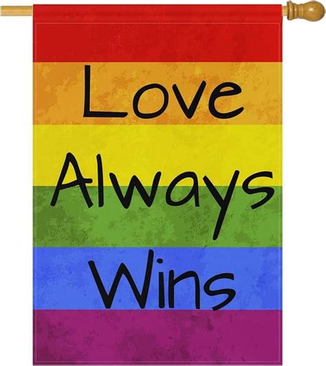 Gay Pride Flag American Double Sided Garden Flag Vertical Flag House Yard Decor Banner X