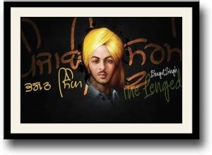 Ad Bhagat Singh Wall Poster For Room Paper Print Quotes Motivation