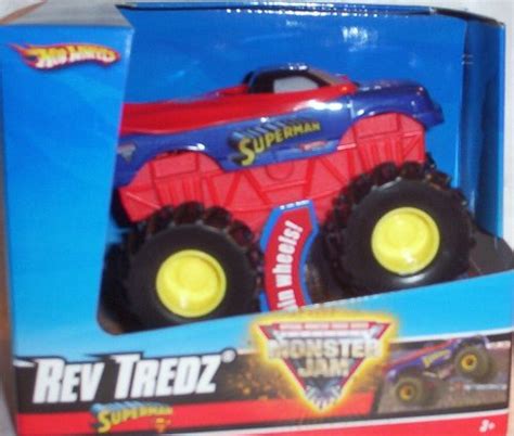 Hot Wheels Monster Jam SUPERMAN Rev Tredz Official Monster Truck Series 1 43 Scale Brancheric7