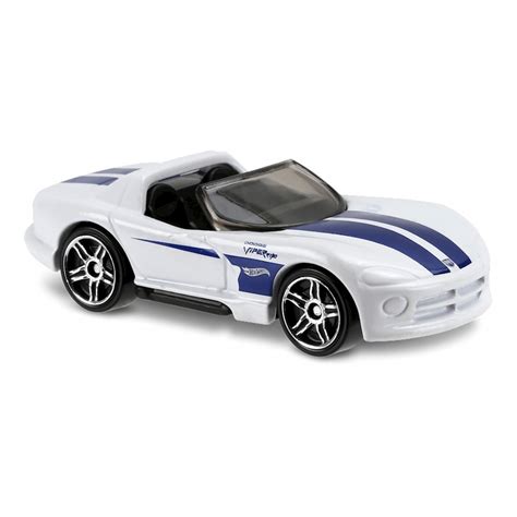 Carrinho Hot Wheels Dodge Viper Rt Branco Toyshow Tudo De Marvel Dc Netflix Geek Funko Pop