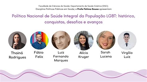 Pol Tica Nacional De Sa De Integral Da Popula O Lgbt Hist Rico