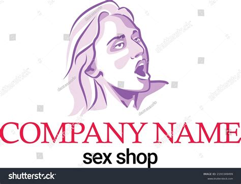 Sex Shop Logo Design Pretty Woman Stock Vector Royalty Free Shutterstock