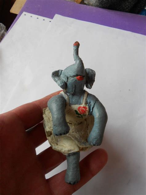 Редкая старинная игрушка на елку СССР Слониха Балерина 1940 50г» на Мешке