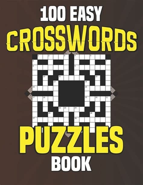 Easy Crosswords Puzzles Book Crossword Puzzle Book For Adults