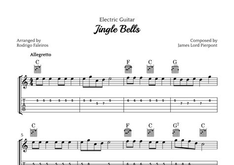 Jingle Bells Arr Rodrigo Faleiros By James Lord Pierpont Sheet Music