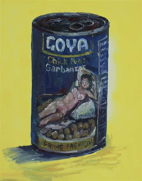 Goya S Nude Maja On Can Of Beans Painting By John Kilduff Saatchi Art