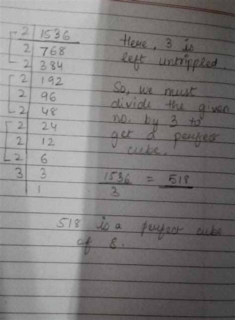 By what least number should 1526 be divided to get a perfect cube