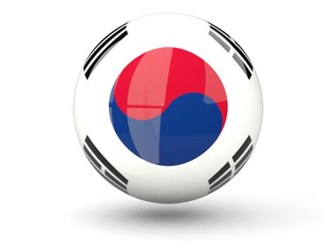 Sphere Icon Illustration Of Flag Of South Korea