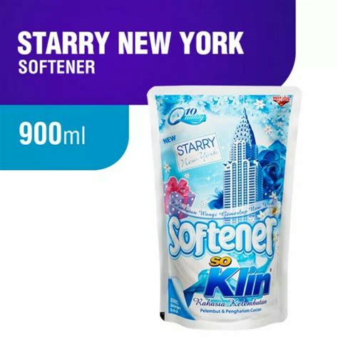 So Klin Softener Starry New York 900 Ml Pelembut Pewangi Pakaian