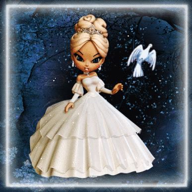 Princesse Blonde En Robe Ivoire La Nuit