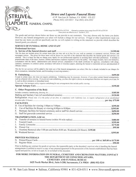 Struve and Laporte Funeral Chapel | Salinas, CA Funeral Home & Cremation