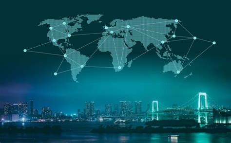 Free Stock Photo of Trade and Commerce - World Map Over City at Night ...
