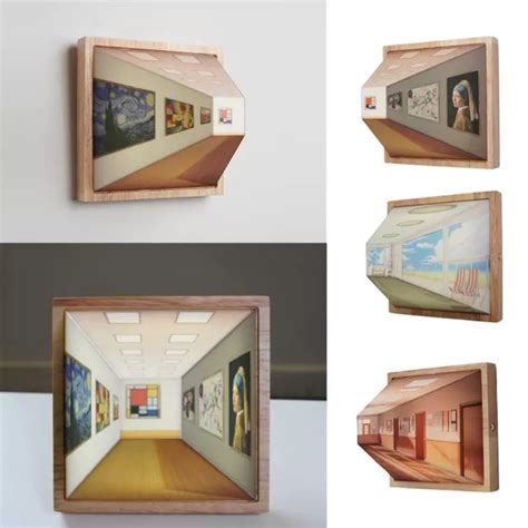 3D NAKED EYE Visual Night Light Wooden Illusion Visual Lamps Atmosphere Light 19 73 PicClick UK