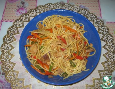 Яичная лапша в устричном соусе – кулинарный рецепт