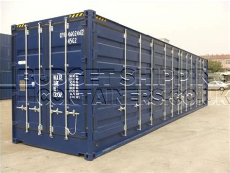 40ft High Cube Side Opening Shipping Containers One Trip New