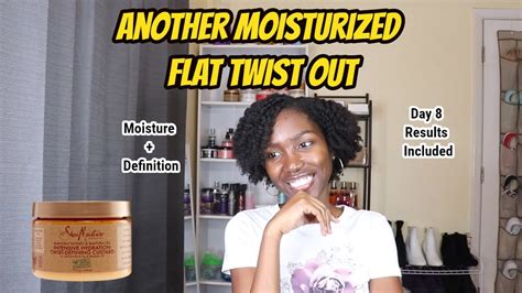 Flat Twist Out Using Shea Moisture Manuka Honey Twist Defining Custard Youtube