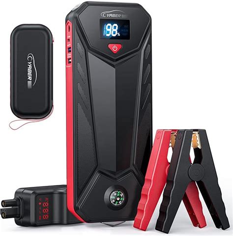 Yaber Booster Batterie A Mah Portable Jump Starter Jusqu