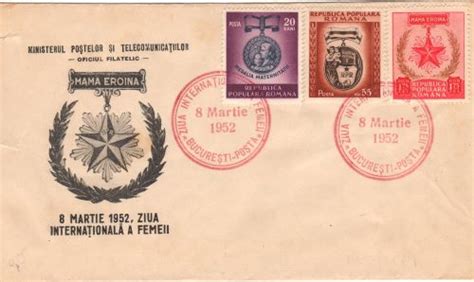 1952 Ziua Internationala A Femeii Marry Stamps