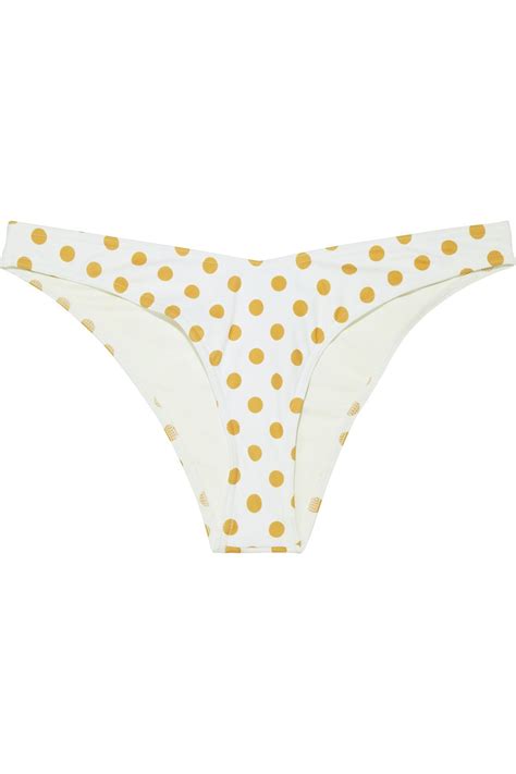 ZIMMERMANN Separates Sculpt V Polka Dot Low Rise Bikini Briefs THE OUTNET