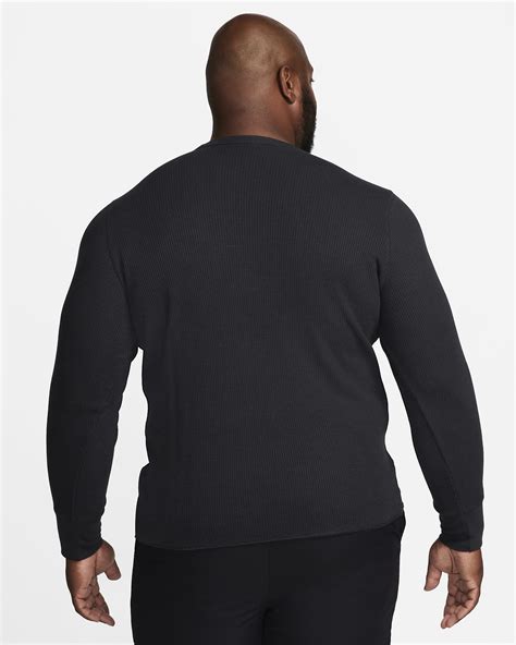 Nike Life Men S Long Sleeve Heavyweight Waffle Top Nike