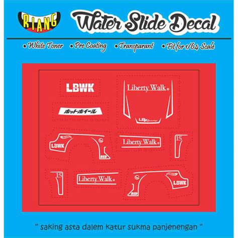 Jual Decal Hot Wheels Silvia S LBWK Red Edition Kota Denpasar CCNK Garage Tokopedia