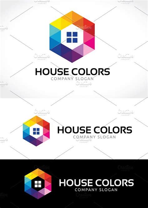 house colors logo design template - buildings logo templates on behant for free