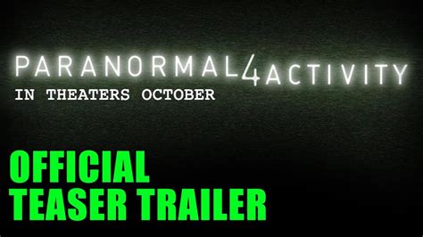 Paranormal Activity 4 Trailer 2012 Youtube