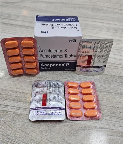 Aceclofenac Paracetamol Tablets Strength 425mg At Rs 630 Box In Baddi