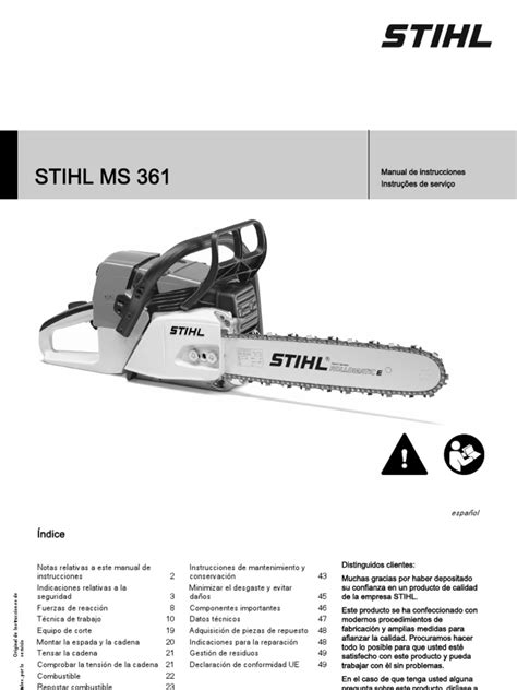 Manual Sthil 361 | PDF