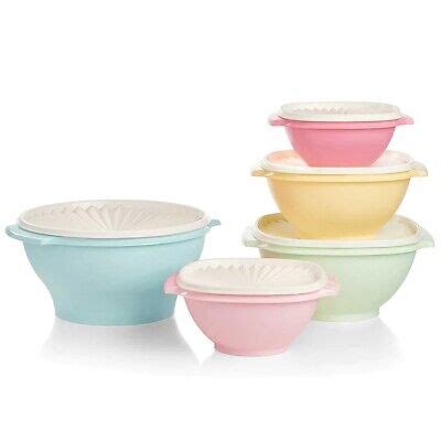 Tupperware Vintage Servalier Bowl Set GET ALL 5 PIECE S 100 AUTHENTIC