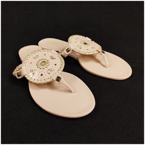 Jack Rogers Sandals Georgica Jelly Flip Flops Blush Nude Women S Ebay