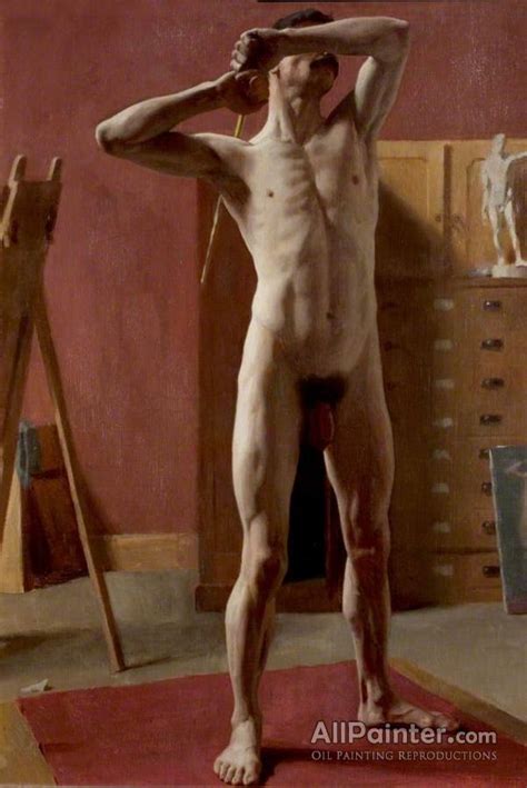 Harold Knight Standing Male Nude Oil Painting Reproductions For Sale