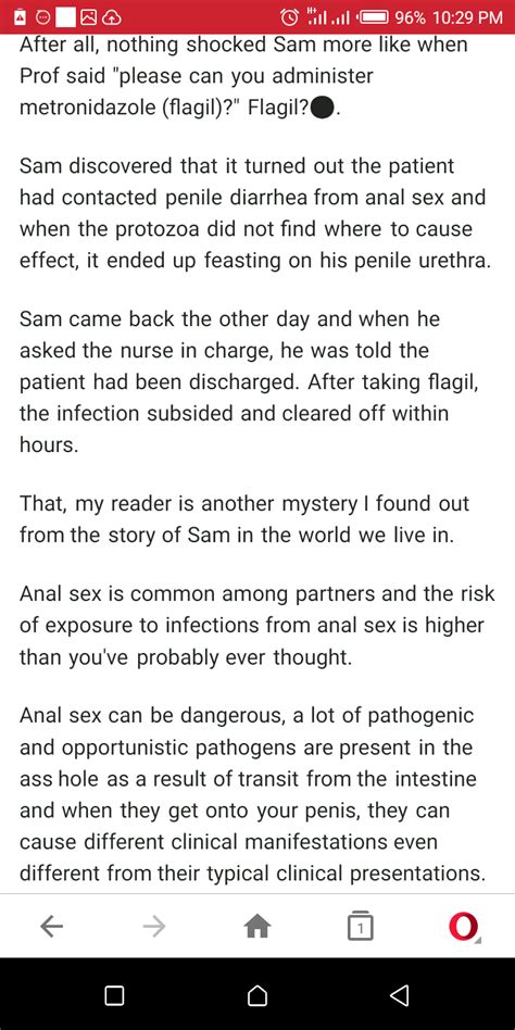 Stop Anal Sex It Harms The Penis Screenshot Romance Nigeria