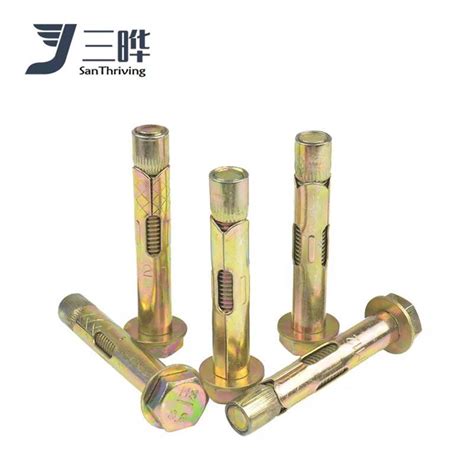 Sleeve Anchors With Hex Head Bolt And Washer Expansion Hex Bolt Anchors