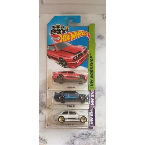 Jual Hot Wheels Bmw M Blue Grey Red Hw Showroom Workshop Shopee Indonesia