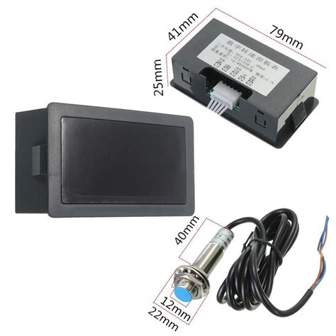 Тахометр CF5135C-Z с внешним магнитным датчиком и магнитом (LCD 4 знака ...
