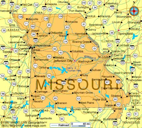 Missouri Map: Discover the Show-Me State