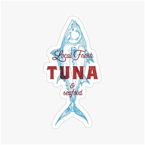 Kira 1990 Sticker Tuna Fisherman Aesthetic Ocean Sea Vibe Trend Hot Trending Vinyl