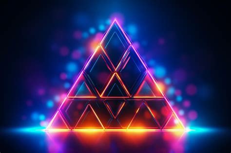 Premium Ai Image Triangle With A Pyramid On It