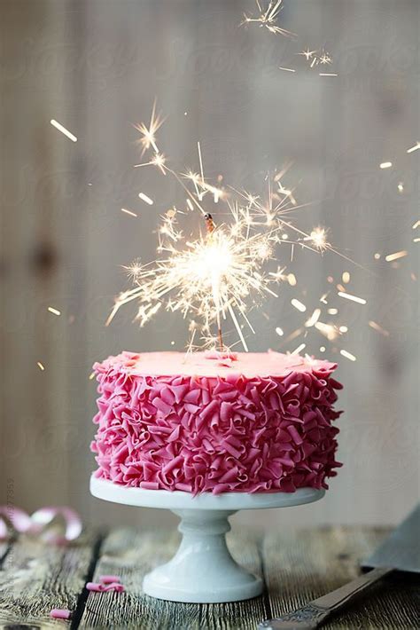 happy birthday cake images with sparklers - Edelmira Broome