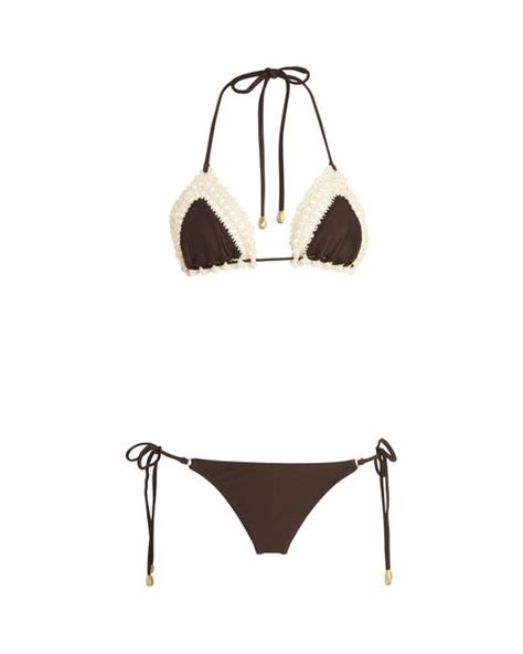 Zimmermann Crochet Trim Acacia Bikini In White Lyst
